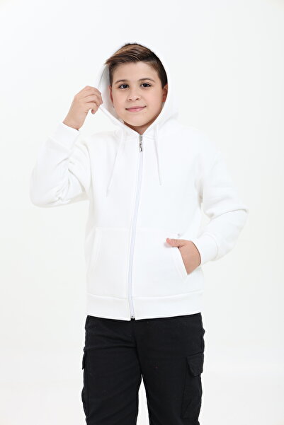 Tight Lady 100% Organic Cotton, 3-Thread Fleece, Hooded, Zippered, Kangaroo Pocket Children's Sweatshirt Cardigan