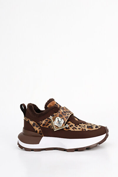 Mamito Ayakkabı Pantofi sport cu talpă cu model leopard PRNS 181