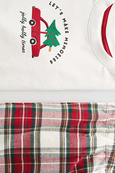 H&M Pamuklu Pijama Takımı