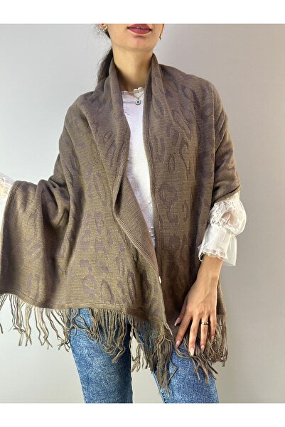 Gönülden Tasarım Triko Soft Patterned Tassel Women's Shawl 170X65 cm
