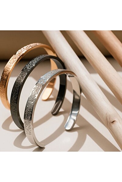 Kokoş İşler Ayetel Kursi Stainless Steel Bracelet