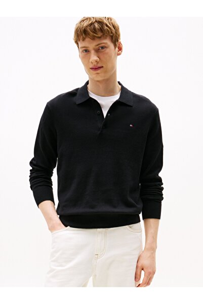 Tommy Hilfiger Erkek PIMA ORG CTN CASHMERE LS POLO MW0MW36519-THBDS