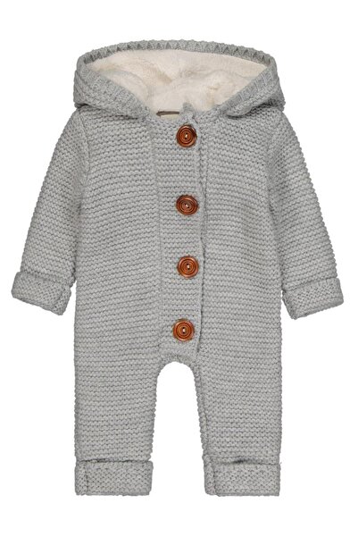 BEYBEK Hooded 3-12 Month Jumpsuit - Gray 3-6 Months