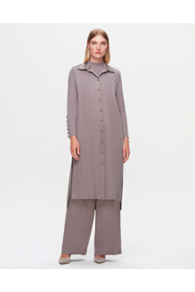 MISS DALIDA T25K-1002 Cupro Triko Yelek MİNK