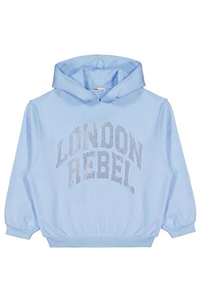 Civil Girls سويت شيرت مطرز من لندن ريبل للأعمار من 10 إلى 13 عامًا - أزرق للأ...