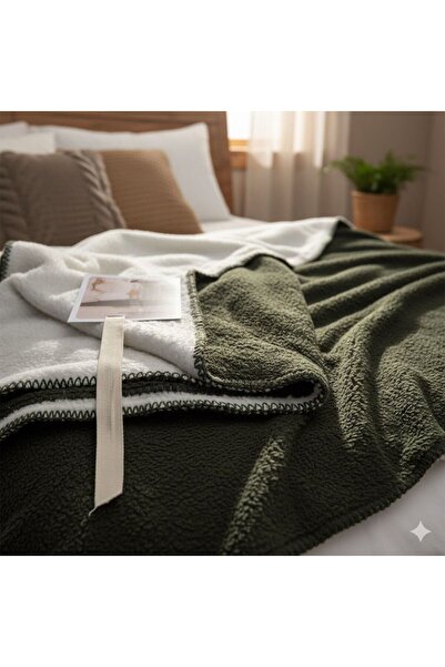 zera collection Double-Sided Double-Color Wool Acrylic Fleece Blanket - Tv Blanket 180X220 - 2200 Grams (9 Colors)