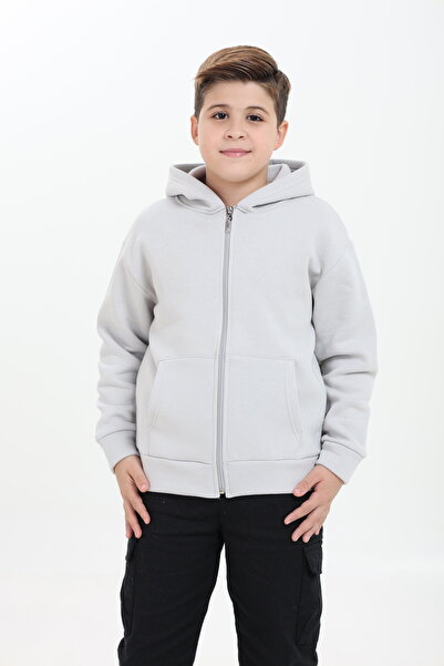 Tight Lady 100% Organic Cotton, 3-Thread Fleece, Hooded, Zippered, Kangaroo Pocket Children's Sweatshirt Cardigan