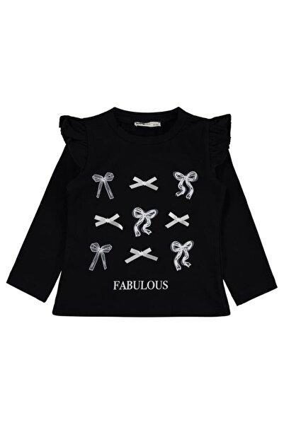 Civil Girls FABULOUS BASKILI 2-5 ani Swea tricou - Negru2-3 ani
