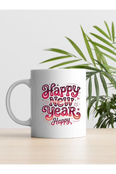 IŞILAY REKLAM 2026 New Year Collection Christmas Themed Design Coffee & Tea Cup