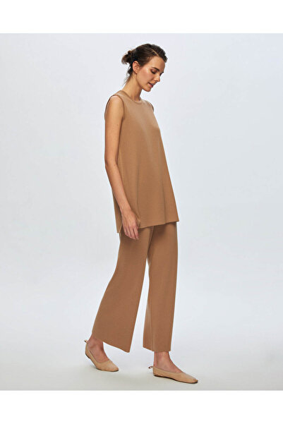 MISS DALIDA T24K-6000 Kolsuz Basic Tunik COMO-CAREMEL