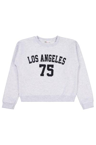 Civil Girls Los Angeles Printed 10-13 Years Old Sweatshirt - Gray 11-12 Years Old