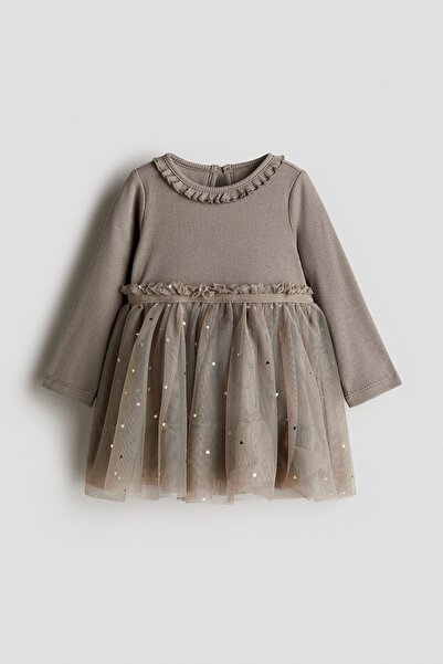 H&M Tül Etekli Elbise