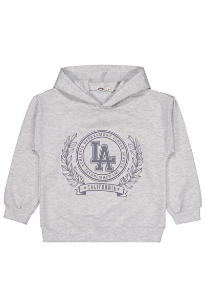 Civil Girls CALIFIRNIA Hanorac imprimat pentru copii de 6-9 ani - Gri 7-8 ani