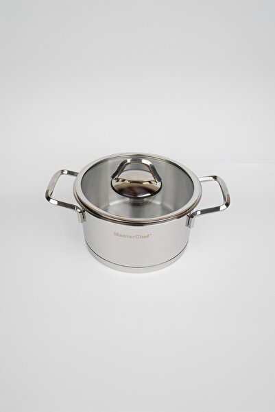 Masterchef 8 PARÇA SİLVER ÇELİK TENCERE SETİ LUX FLANŞLI SAP