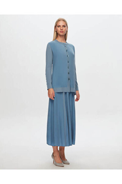 MISS DALIDA T24Y-2021 Kupro Kloş Etek BLUE