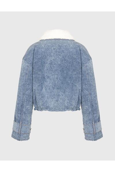 İLVİ Arven Light Blue Women's Coat