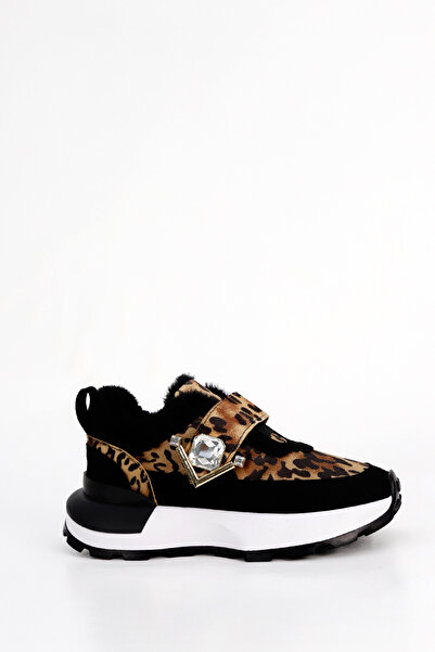 Mamito Ayakkabı Pantofi sport cu talpă cu model leopard PRNS 181