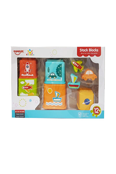 TSUMAB Huanger Stack Blocks – 12-Piece Educational Building Blocks Toy for Ba...