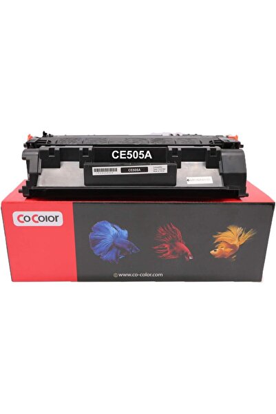 cocolor حبر طابعة أسود CE505A (05A) - متوافق مع HP LaserJet P2035/P2055d/P203...