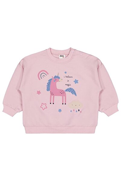 Civil Baby Hanorac cu imprimeu Unicorn pentru 6-18 luni - Roz pentru 6-9 luni