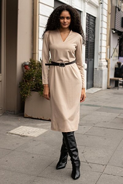 Jument Rochie de damă din piele intoarsa, texturata, din material flexibil, c...