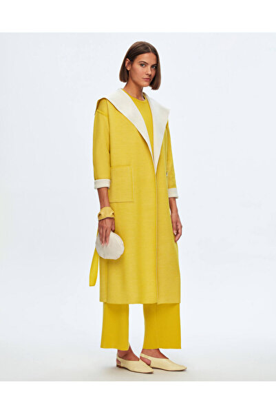 MISS DALIDA T24K-9021 Çift Taraflı Çelik Örgü Hırka ETİCA-YELLOW