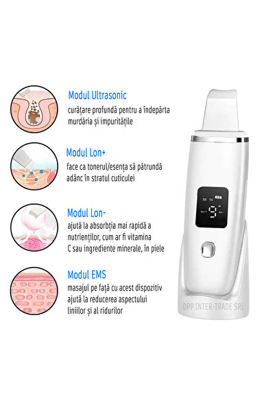 OEM Ultrasonic facial device with ionization – Deep cleansing, lifting, blackhead removal