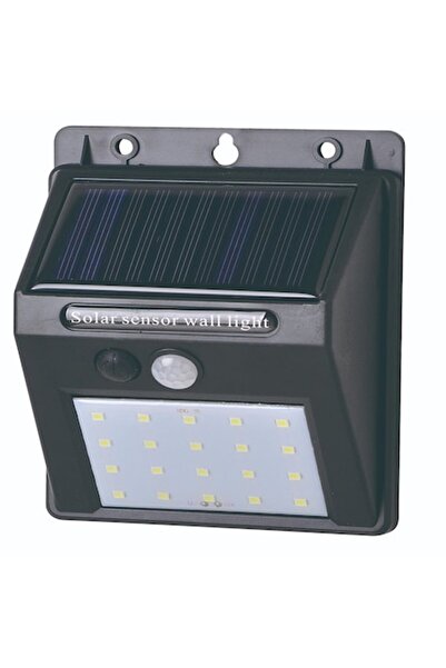 GOLD MARKET Solar rechargeable outdoor wall lamp, 20 LED, cordless