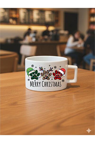 IŞILAY REKLAM 2026 New Year Collection Christmas Themed Design Coffee & Tea Cup