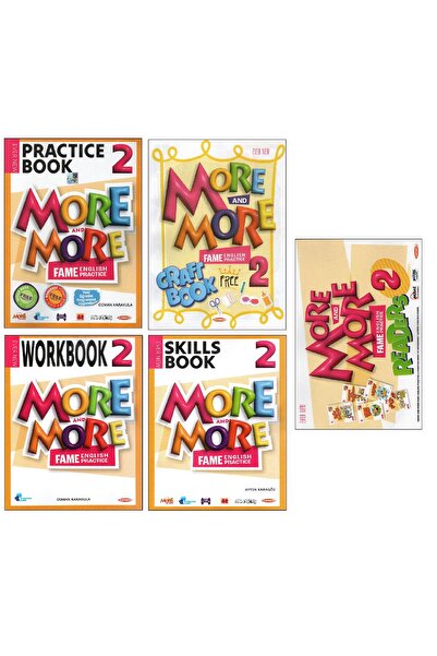 Fenomen Yayıncılık Kurmay Elt More and More 2.Sınıf Practice Book+Work Book +Craft Book+Readers+Skılls Book (5 li Set)