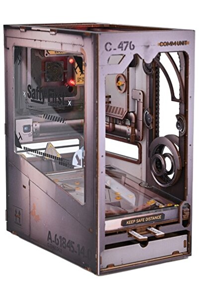 AnkaShop Mini Pinball Game Led Lighted DIY 3D Puzzle Book Nook
