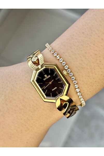 Raymond RETRO kadın kol saati sarı