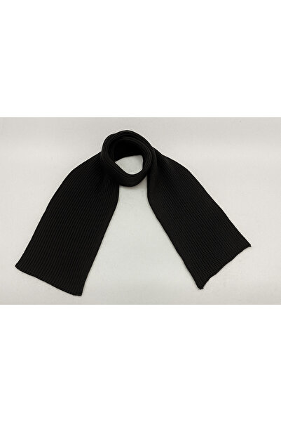 Sevimli Triko Uzun Atkı Düz Renkli Dolu Selanik Desenli