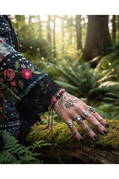 özgür güçlüoğlu tasarımları Hippie Tarzı Gotik Bileklik