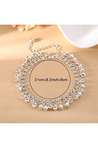 Shiklik Şık Ve Zarif Taşlı Zilli Kadın Ayak Halhal