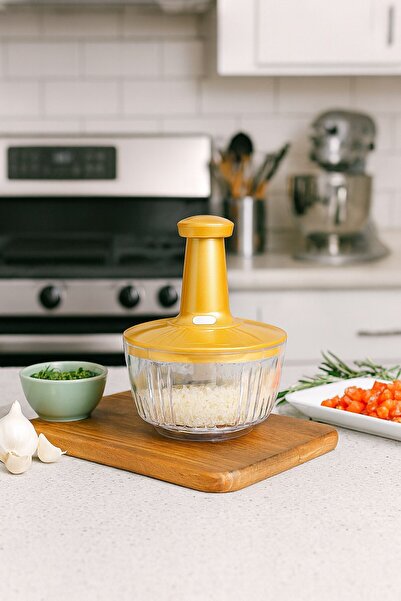 decorev 5-Blade Top-Press Hand Rondosu High-Performance Manual Chopper for Ve...