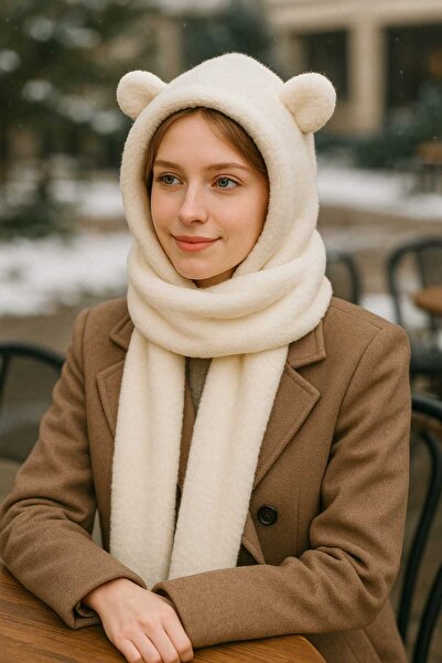 CHIZGY Welsoft Plush Hooded Scarf - Trendy Look, Warmth and Comfort in One Hooded Scarf