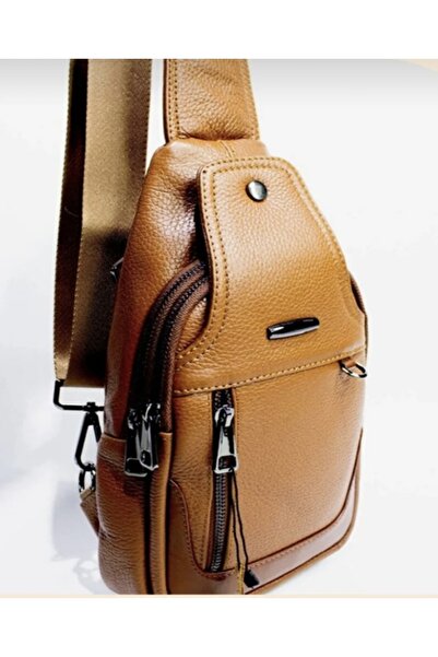 My Easy Shop Geantă Bady din piele naturală, geantă pentru piept și umăr