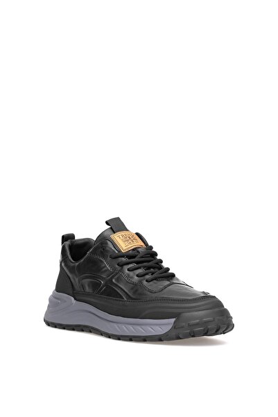Guja 25K570-1 Men's Genuine Leather Classic Sneaker Black
