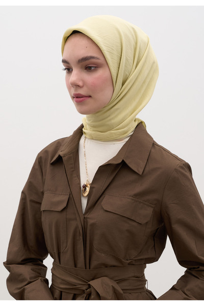 Fresh Cotton Viscose Scarf Butter
