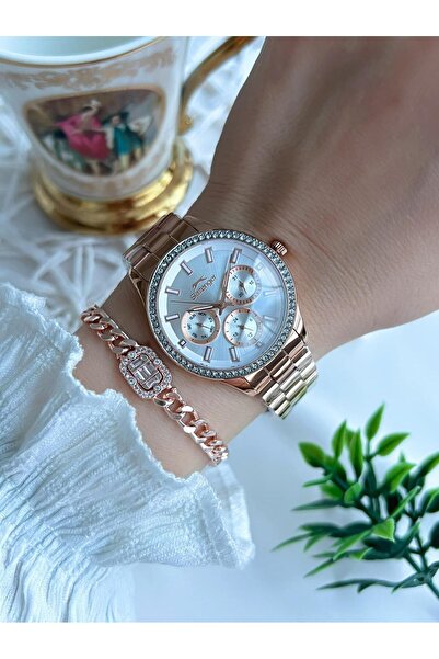 Slazenger New Season Elite Model 50 Mt Water Resistant Bracelet Gift Women's Wristwatch Vs.Blkt.0628