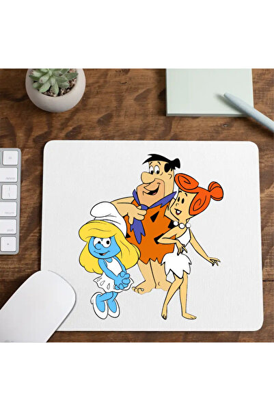 OEM Mousepad The Flintstone Family Smurfette The Smurfs