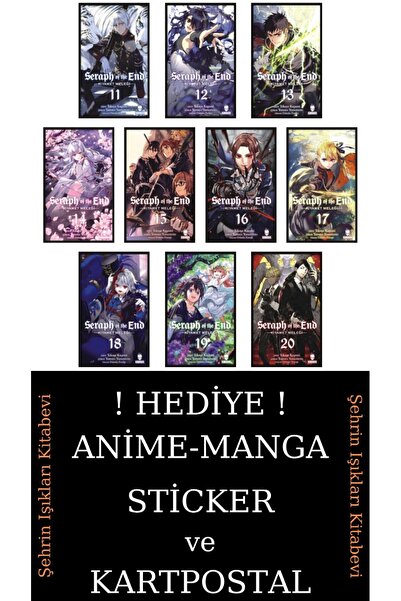 Kurukafa Yayınevi Seraph of the End 11-12-13-14-15-16-17-18-19-20 Manga Seti ...