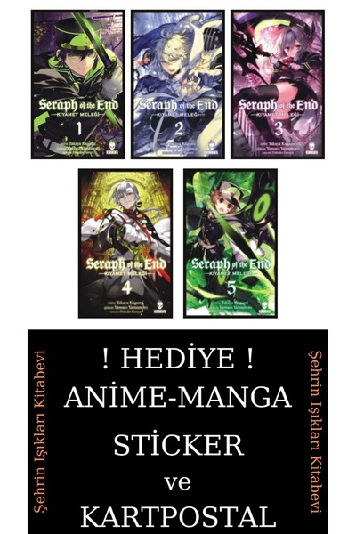 Kurukafa Yayınevi Seraph of the End 1-2-3-4-5 Manga Seti (5 KİTAP) / Anime-Ma...