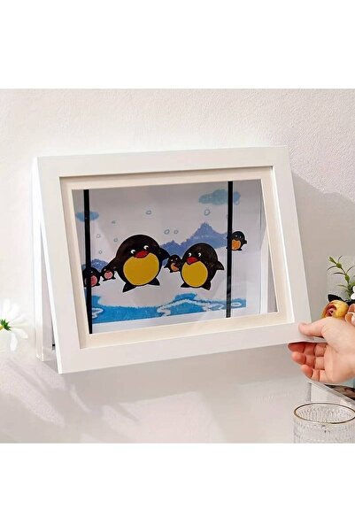 zola Passepartout frame for photos and drawings, storage space, magnetic closure, A4, wood, 33x25 cm, white