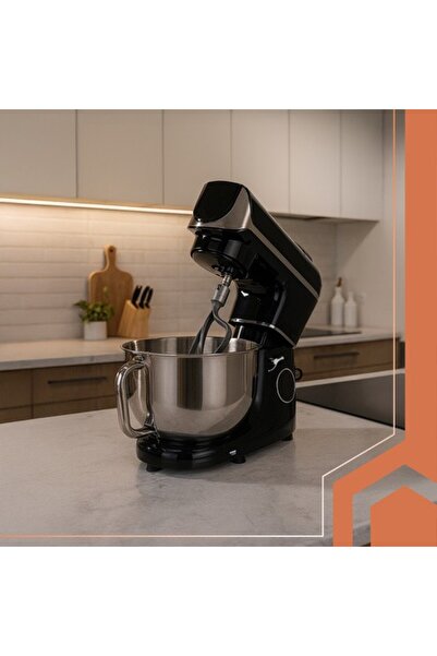 zola Μίξερ με θερμαινόμενο δοχείο από ανοξείδωτο ατσάλι 5,5 L και ζυγαριά, 2200 W, 11 ταχύτητες, 3 αξεσουάρ, μαύρο/ασημί