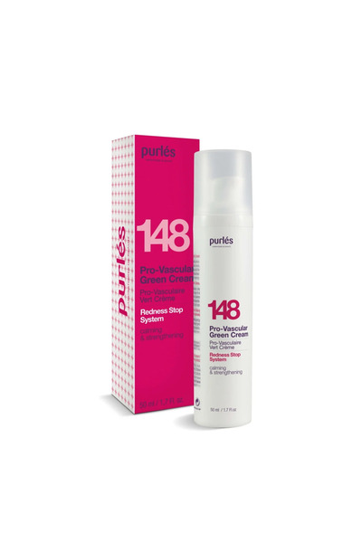 PURLES 148 PRO-VASCULAR GREEN CREAM - crema hidratanta anti-roseata, 50 ml