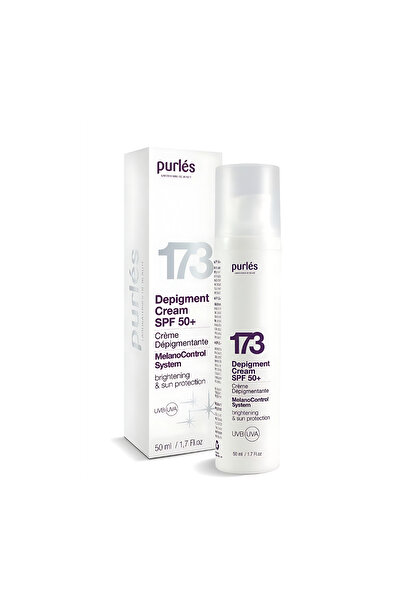 PURLES 173 DEPIGMENT CREAM SPF 50 - crema depigmentanta cu spf 50, 50 ml