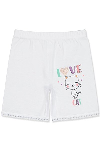 Civil Girls Love Cat Piped Long Leg 2-10 Years Old Boxer - White 6-7 Years Old