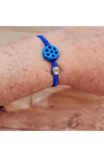 shop Beautiful Seven Eyes Syriac Evil Eye Stone Unisex Bracelet Different Colors